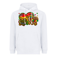 White juneteenth heart Heavyweight Hoodie - texasbilliewilder
