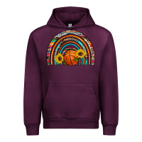 Mauve Wine basketball rainbow Urban Hoodie - Artiststas
