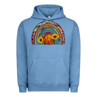 Pigment Pebble Blue basketball rainbow Urban Hoodie - Artiststas