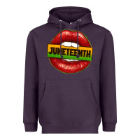 Plum juneteenth lips Heavyweight Hoodie - texasbilliewilder