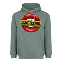 Sage juneteenth lips Heavyweight Hoodie - texasbilliewilder