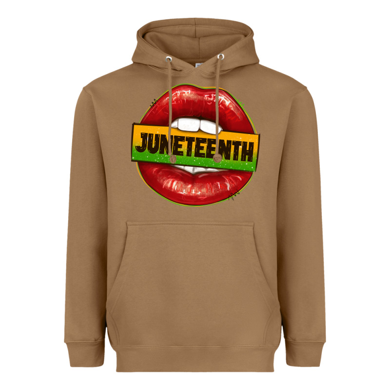 Juneteenth Lips Heavyweight Hoodie by texasbilliewilder | Teevron