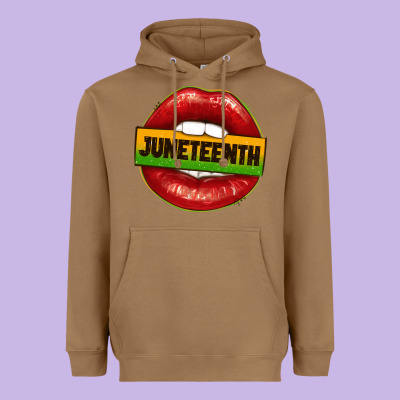 Heavyweight Hoodie juneteenth lips