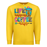 Lemon life happens coffee helps Premium Sweatshirt - Zillion Design Studio