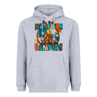Heather Grey the best memories are made camping Heavyweight Hoodie - Zillion Design Studio