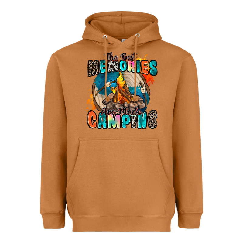 The Best Memories Are Made Camping Heavyweight Hoodie by Zillion Design Studio | Teevron