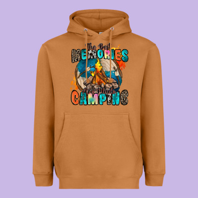 The Best Memories Are Made Camping Heavyweight Hoodie Designed By Zillion Design Studio