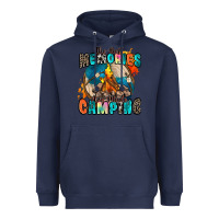Navy the best memories are made camping Heavyweight Hoodie - Zillion Design Studio