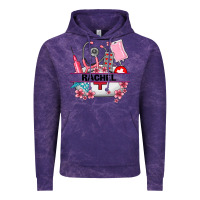 Cloud Purple costom name nurse hat and elements Vintage Hoodie - AdoDesignShop