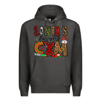 Charcoal Heather santa's favorite cxm Premium Hoodie - Jasminsmagicworld