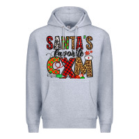 Heather Grey santa's favorite cxm Premium Hoodie - Jasminsmagicworld