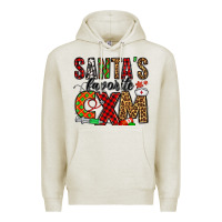 Oatmeal Heather santa's favorite cxm Premium Hoodie - Jasminsmagicworld