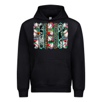 Black baseball serape cowhide turquoise leopard glitter  brushstrokes Urban Hoodie - Artiststas