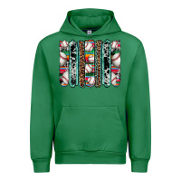 Emerald baseball serape cowhide turquoise leopard glitter  brushstrokes Urban Hoodie - Artiststas