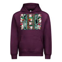 Mauve Wine baseball serape cowhide turquoise leopard glitter  brushstrokes Urban Hoodie - Artiststas