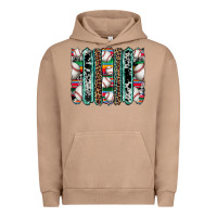 Pigment Burro baseball serape cowhide turquoise leopard glitter  brushstrokes Urban Hoodie - Artiststas