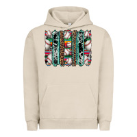Pigment French Oak baseball serape cowhide turquoise leopard glitter  brushstrokes Urban Hoodie - Artiststas