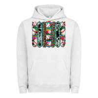 Pigment Lunar Rock baseball serape cowhide turquoise leopard glitter  brushstrokes Urban Hoodie - Artiststas