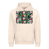 Sandshell baseball serape cowhide turquoise leopard glitter  brushstrokes Urban Hoodie - Artiststas