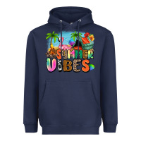 Navy summer vibes camp Heavyweight Hoodie - Zillion Design Studio