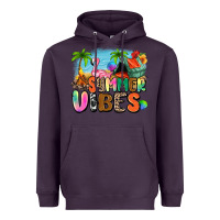 Plum summer vibes camp Heavyweight Hoodie - Zillion Design Studio