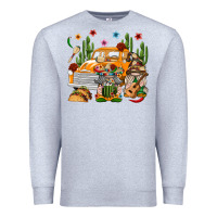 Heather Grey Mexican Gnome Truck Premium Sweatshirt - texasbilliewilder