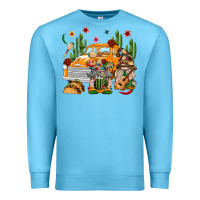 Ocean Blue Mexican Gnome Truck Premium Sweatshirt - texasbilliewilder