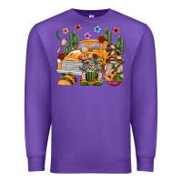 Purple Mexican Gnome Truck Premium Sweatshirt - texasbilliewilder
