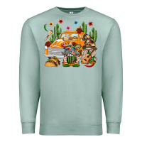 Seafoam Mexican Gnome Truck Premium Sweatshirt - texasbilliewilder