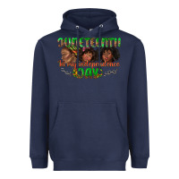 Navy juneteenth in my independence day Heavyweight Hoodie - texasbilliewilder