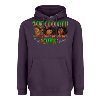 Plum juneteenth in my independence day Heavyweight Hoodie - texasbilliewilder