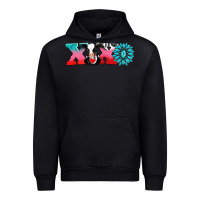 Black xoxo with cow Urban Hoodie - AdoDesignShop