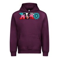 Mauve Wine xoxo with cow Urban Hoodie - AdoDesignShop