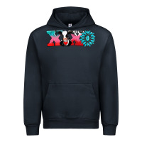 Navy xoxo with cow Urban Hoodie - AdoDesignShop
