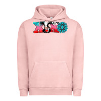 Pigment Salmon xoxo with cow Urban Hoodie - AdoDesignShop