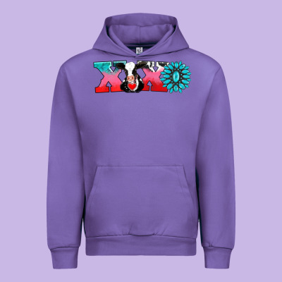 Xoxo With Cow Urban Hoodie Designed By Adodesignshop