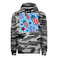 Slate Camo 4th of july firecracker and star seamless  pattern Premium Hoodie - BundleAndBundleShop