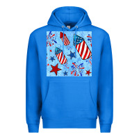True Royal 4th of july firecracker and star seamless  pattern Premium Hoodie - BundleAndBundleShop