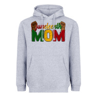 Heather Grey juneteenth mom Heavyweight Hoodie - texasbilliewilder