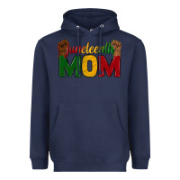 Navy juneteenth mom Heavyweight Hoodie - texasbilliewilder