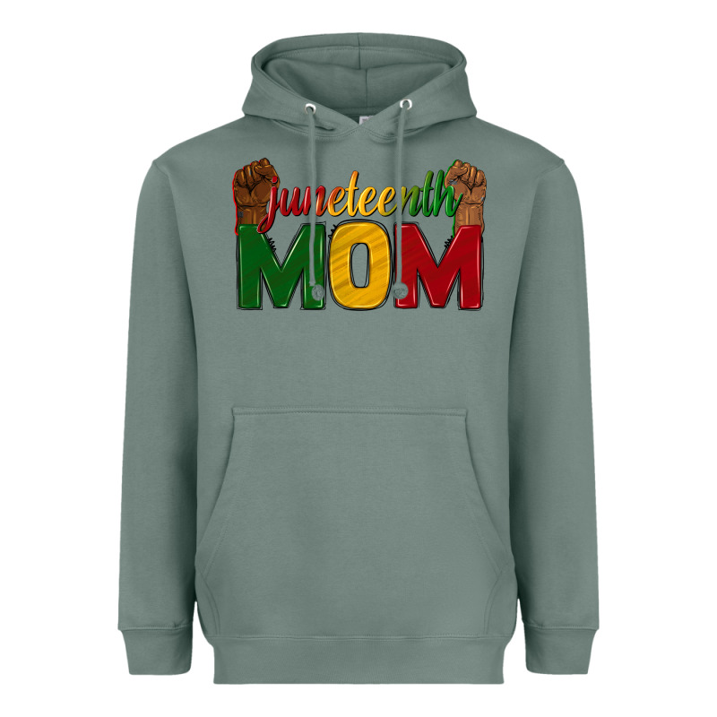 Juneteenth Mom Heavyweight Hoodie by texasbilliewilder | Teevron