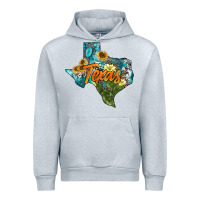 Heather Grey western texas map Urban Hoodie - AdoDesignShop