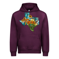 Mauve Wine western texas map Urban Hoodie - AdoDesignShop