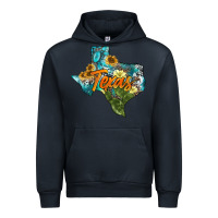 Navy western texas map Urban Hoodie - AdoDesignShop