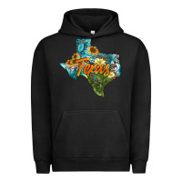 Pigment Black western texas map Urban Hoodie - AdoDesignShop