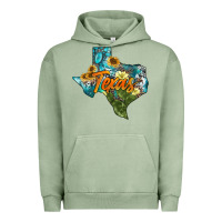 Pigment Oil Green western texas map Urban Hoodie - AdoDesignShop