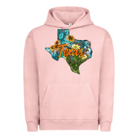 Pigment Salmon western texas map Urban Hoodie - AdoDesignShop