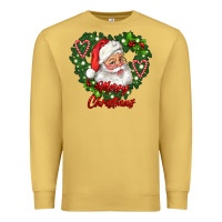 Antique Gold merry christmas santa Premium Sweatshirt - RanaPortraitStore