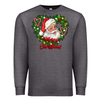 Charcoal Heather merry christmas santa Premium Sweatshirt - RanaPortraitStore
