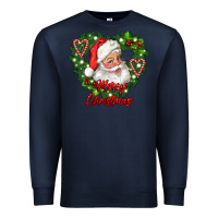 Navy merry christmas santa Premium Sweatshirt - RanaPortraitStore